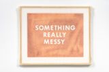 SOMETHING REALLY MESSY Framed with Bubble Wrap and Packing Tape by Tammi Campbell contemporary artwork drawing painting sculpture works on paper