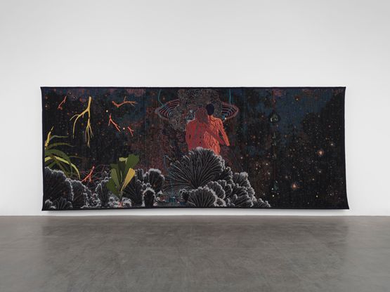 Cadence - While We Wait and Watch, 2025 by Otobong Nkanga, Woven