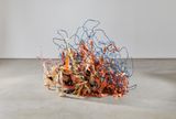 Rubber Ribbons Raffia by Alan Saret contemporary artwork sculpture