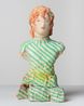 Woman with green stripes by Linda Marrinon contemporary artwork Painting