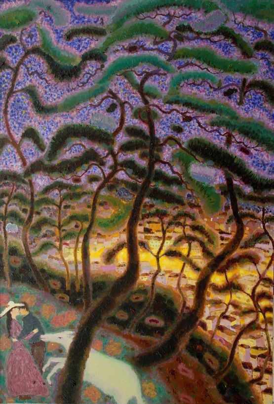Happy Pine No. 1 by Guan Saimai contemporary artwork Painting
