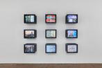 TV Text Image Image World Version by Gretchen Bender contemporary artwork Sculpture
