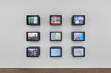 TV Text  Image Image World Version by Gretchen Bender contemporary artwork sculpture
