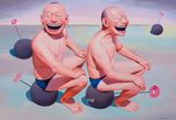 Flavours by Yue Minjun contemporary artwork painting