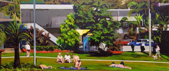 A Sunday Afternoon in Melbourne by Hao Zecheng contemporary artwork Painting