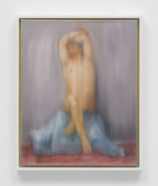 Nude Model with Crossed Legs by William E. Jones contemporary artwork Painting
