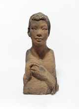 Bust of a Girl by Kwon Jin Kyu contemporary artwork sculpture