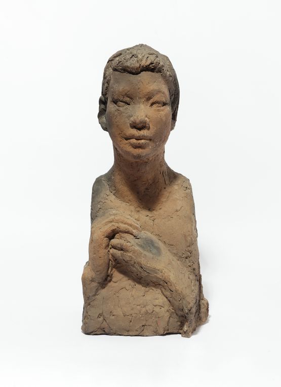 Bust of a Girl by Kwon Jin Kyu contemporary artwork Sculpture