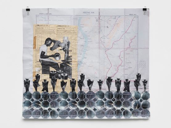 PARADWME III by Ibrahim Mahama contemporary artwork Works on Paper