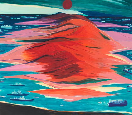Too Many Ships by Jules De Balincourt contemporary artwork Painting