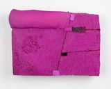 Protect small magenta by Louise Gresswell contemporary artwork painting