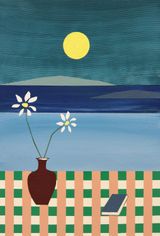 LHeure bleue sur la terrasse by Ben Arpea contemporary artwork painting