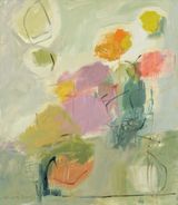 Lime and Pink by Chloe Lamb contemporary artwork painting