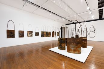 Contemporary art exhibition Lorraine Connelly-Northey Narrbong-galang at Roslyn Oxley9 Gallery Sydney Australia