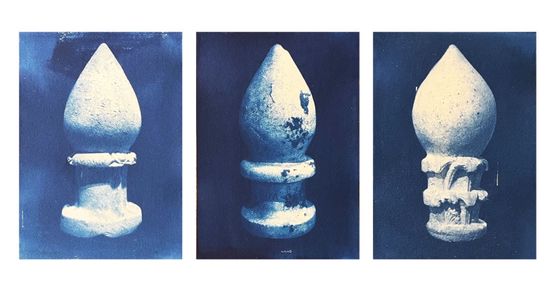 Of Divination Caves and Photochemical Prophecies 3 Segnacoli by Itamar Gov contemporary artwork Works on Paper