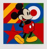 Red Nose Day Mickey Mouse by Peter Blake contemporary artwork print