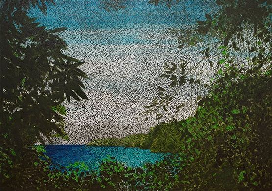 Untitled by Daniel Boyd contemporary artwork Painting