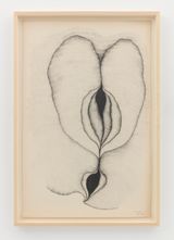 Flesh petals by Faith Wilding contemporary artwork drawing painting works on paper