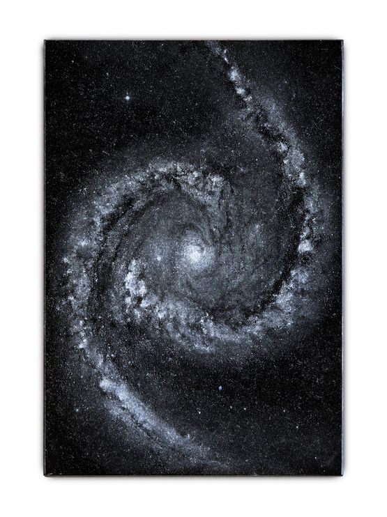 Marble Recording NGC 1566 - Wide Field NGC1566 by Hugo Deverchere contemporary artwork Sculpture