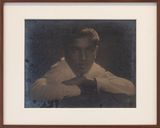 Young man with folded hands by Lionel Wendt contemporary artwork photography