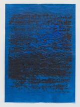 Blue for JB 10 by Glenn Ligon contemporary artwork painting