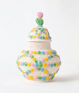 Lidded vessel with shell patterns by Glenn Barkley contemporary artwork sculpture