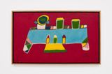 A panela e os copos e a garrafa The Pot and the Glasses and the Bottle by Anisio O. Couto contemporary artwork painting