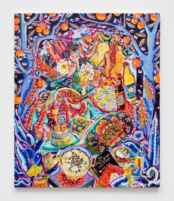 To Live and To Dine in LA You Taste Like Home High Holy Har Gow Winter Pilgrimage by Kate Pincus-Whitney contemporary artwork Painting