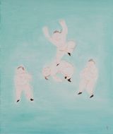 Children Having Fun by Wu Yi contemporary artwork painting works on paper