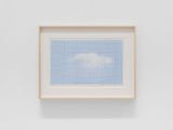 Sometimes the sky is blue like milimeter paper clouds with milimeter precision  milimetrically deformed clouds by Miklos Onucsan contemporary artwork painting