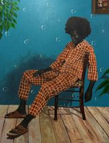 The Quiet Burden by Olamide Ogunade Olisco contemporary artwork drawing
