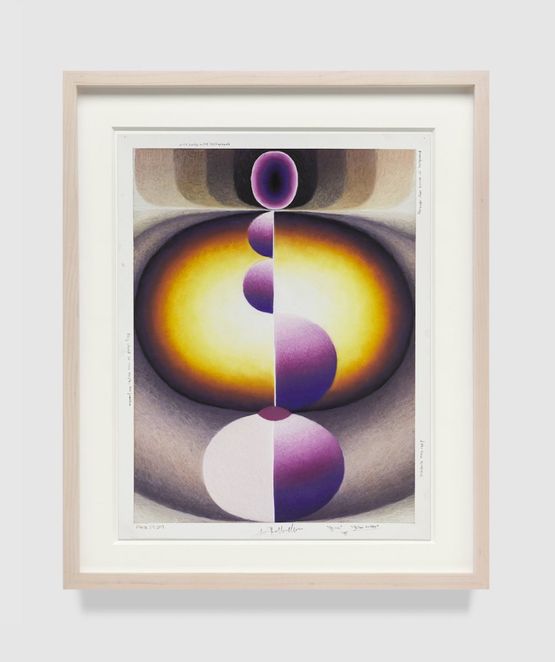 Yellow Ovum by Loie Hollowell contemporary artwork Painting