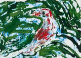 Oiseau laisse pour trace n104 22 by Clement Denis contemporary artwork works on paper