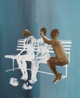 D.B.W.A.S.M. Head Swap by Tala Madani contemporary artwork painting
