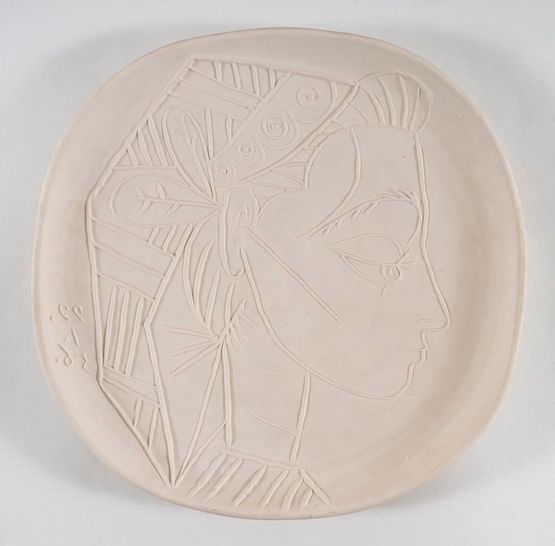 Profil de Jacqueline by Pablo Picasso contemporary artwork Sculpture