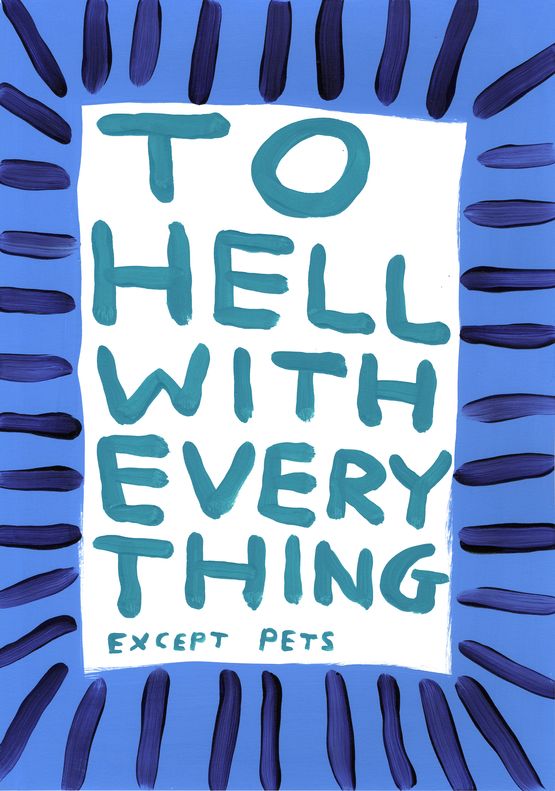 Untitled by David Shrigley contemporary artwork Painting