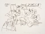 London at the Tate by Harold Cohen contemporary artwork drawing painting works on paper