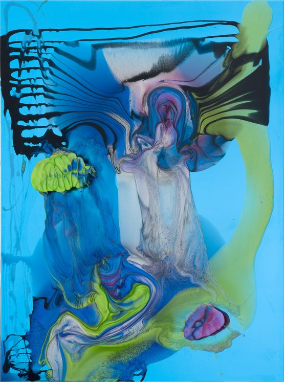 how to say Sorry look at the image it is an elevator ride when you were 7yo and someone smiled at you by Dale Frank contemporary artwork Painting