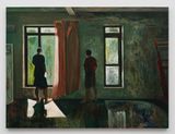 Two Friends by Xiao Jiang contemporary artwork painting