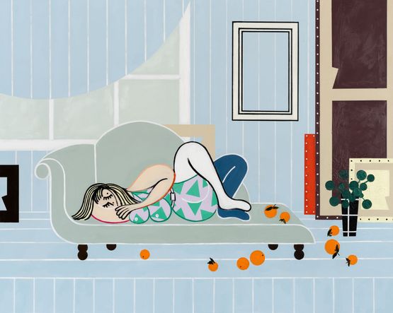 Sleeping Acrobat by Farah Atassi contemporary artwork Painting