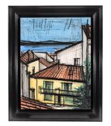 Saint-Tropez la maison aux volets verts by Bernard Buffet contemporary artwork painting works on paper