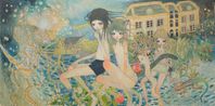 From the Diary of a Man on the Run by Aya Takano contemporary artwork Painting