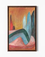Landscape 4 trees by Ana Mazzei contemporary artwork painting