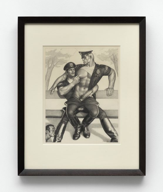 Untitled from Two Cops and Slave 2 of 2 by Tom of Finland contemporary artwork Works on Paper