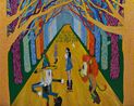 Yellow Brick Road by Woo Kukwon contemporary artwork Painting