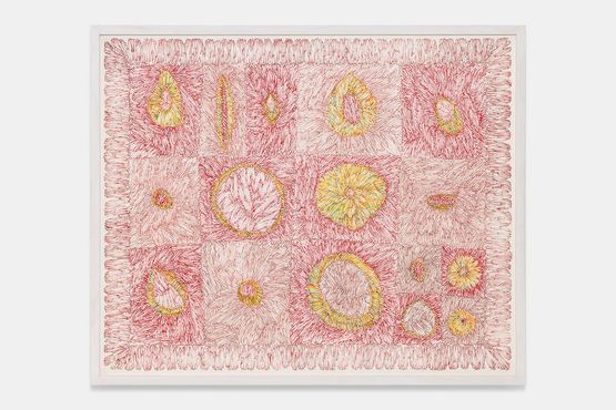 Sentier pour un soi negatif damier by Achraf Touloub contemporary artwork Works on Paper