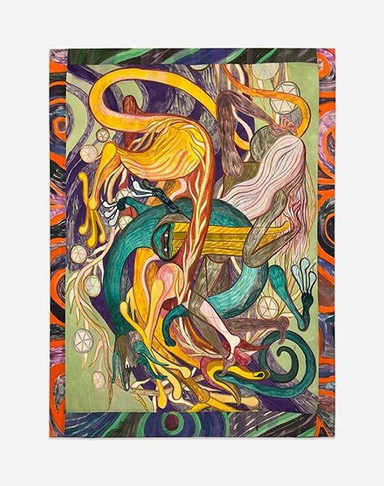 Tangled Beings by Emma Talbot contemporary artwork Painting