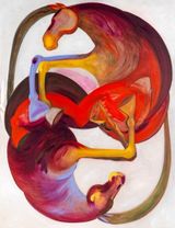 Saturation of the Soul II by Estelle Tcha contemporary artwork painting