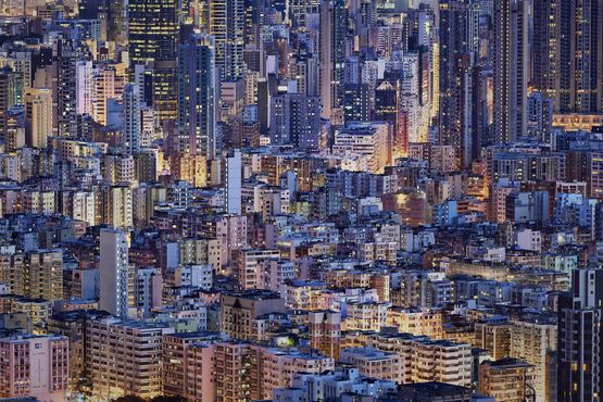 The Blue Moment 8 Hong Kong by Romain Jacquet-Lagreze contemporary artwork Photography
