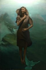 My husband set me as a seal upon your heart as a mark upon your arm by Marcos Lozano Merchan contemporary artwork painting